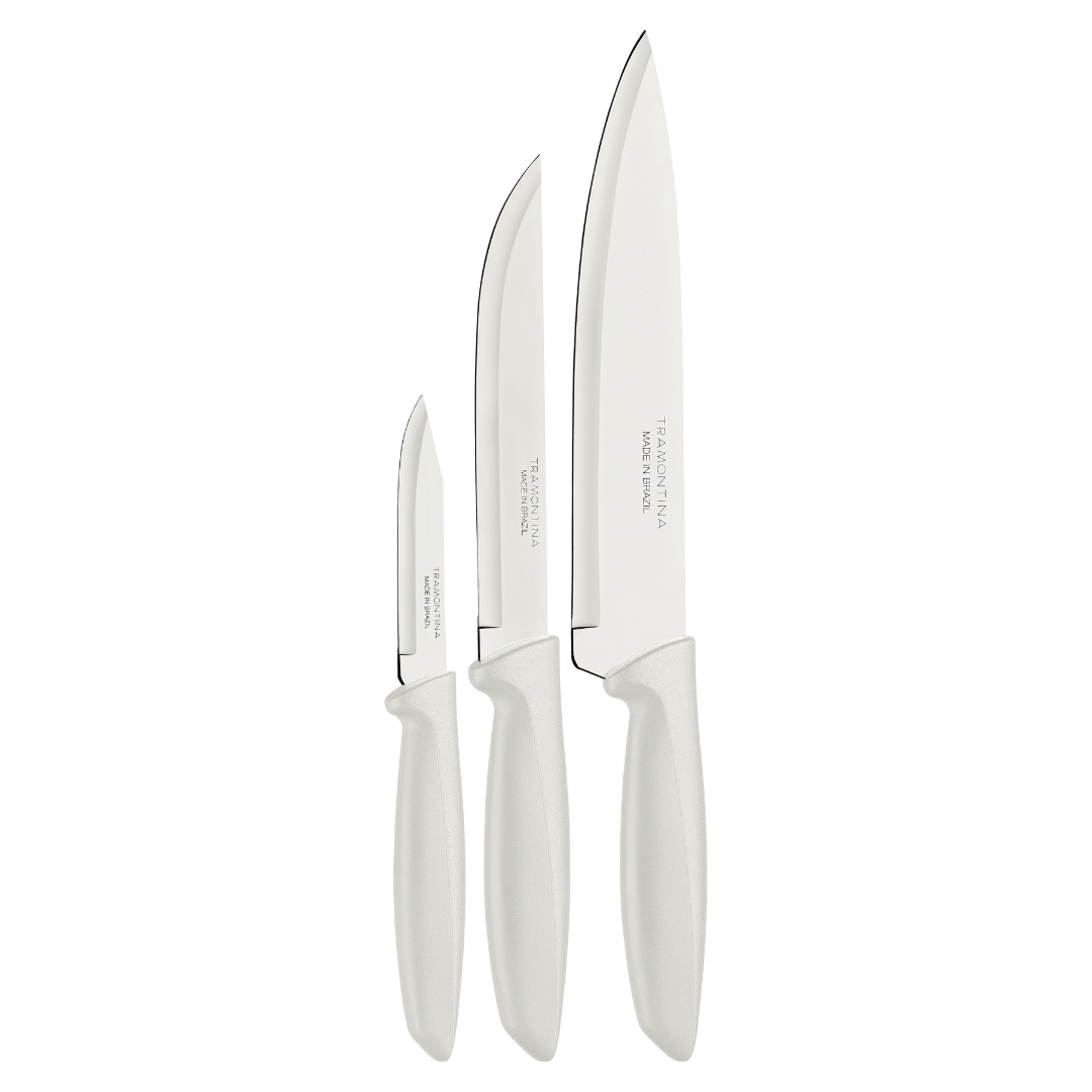 Juego de cuchillos Tramontina Premium 3 Piezas Blanco